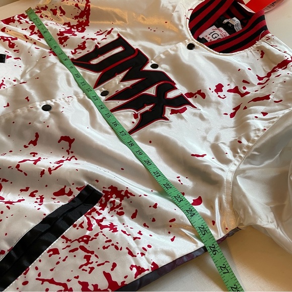 DMX Satin Varsity Satin Jacket Hip Hop Streetwear Headgear Classics 2XL Bomber - Picture 14 of 15
